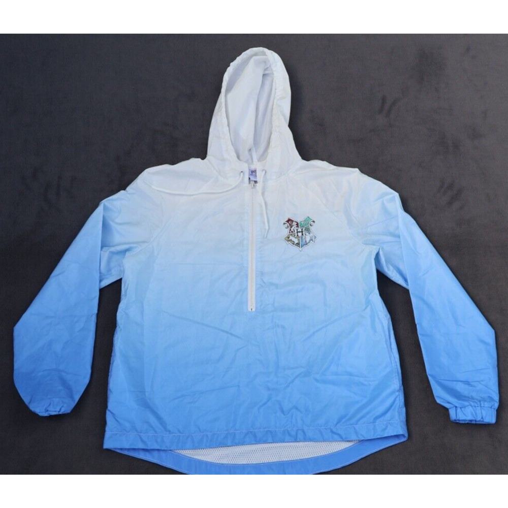 HARRY POTTER HOGWARTS Jacket/Wind Breaker. Light Weight Rain 1/2‎ Zip X-Small.